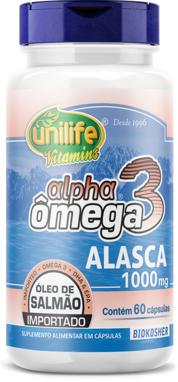 Alpha Ômega 3 - Óleo de Salmão - 60 cápsulas 1000 mg | Unilife