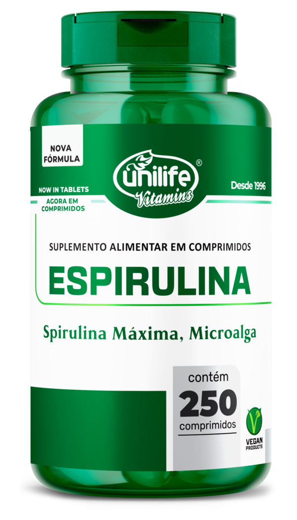 Espirulife - Spirulina em comprimidos 1000 mg - 250 COMP | Unilife
