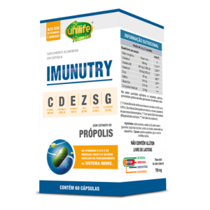 Imunutry Multivitamínico com Extrato de Própolis - 60CAPS. 700 mg | Unilife