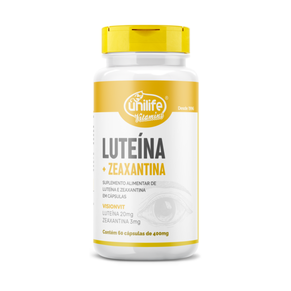 Luteína e Zeaxantina - 60 cápsulas 400 mg | Unilife