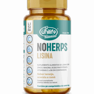 NoHerps - Lisina com Vitaminas 90 comprimidos 1000 mg | Unilife