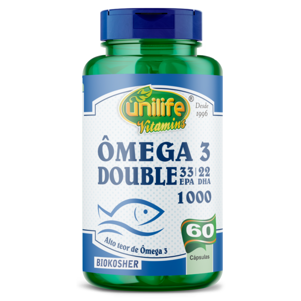 Ômega 3 Double - 60 cápsulas 1200 mg | Unilife