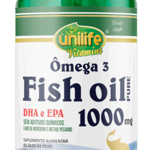 Ômega 3 Fish Oil Pure 60 cápsulas 1000 mg | Unilife