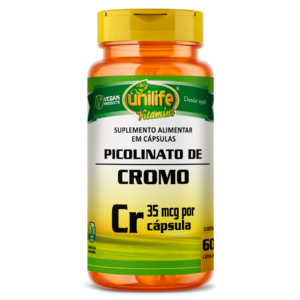 Picolinato de Cromo - 60 cápsulas 500 mg | Unilife