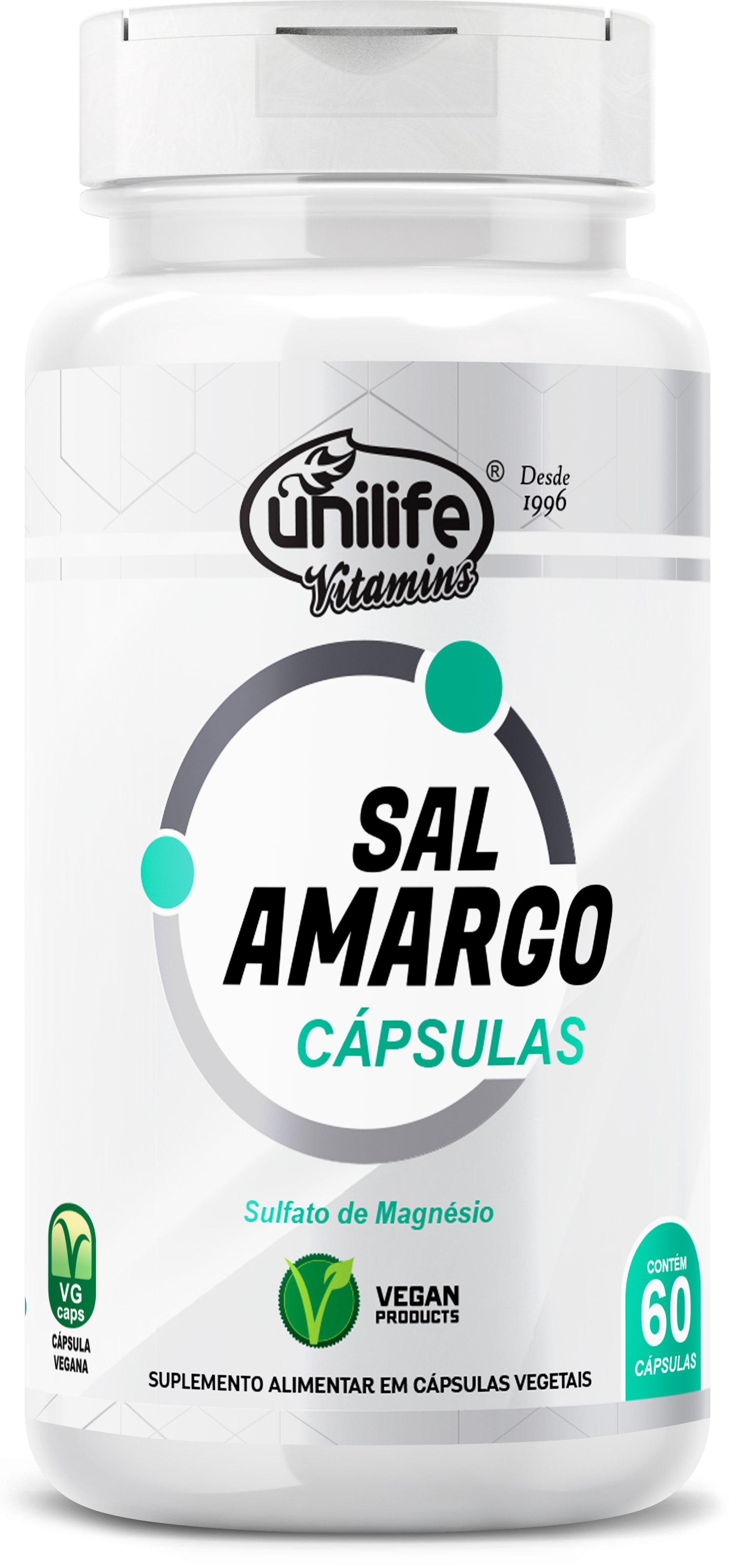 Sal Amargo em cápsulas 850 mg | Unilife