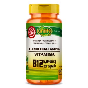 Vitamina B12 - Cianocobalamina - 60 cápsulas
